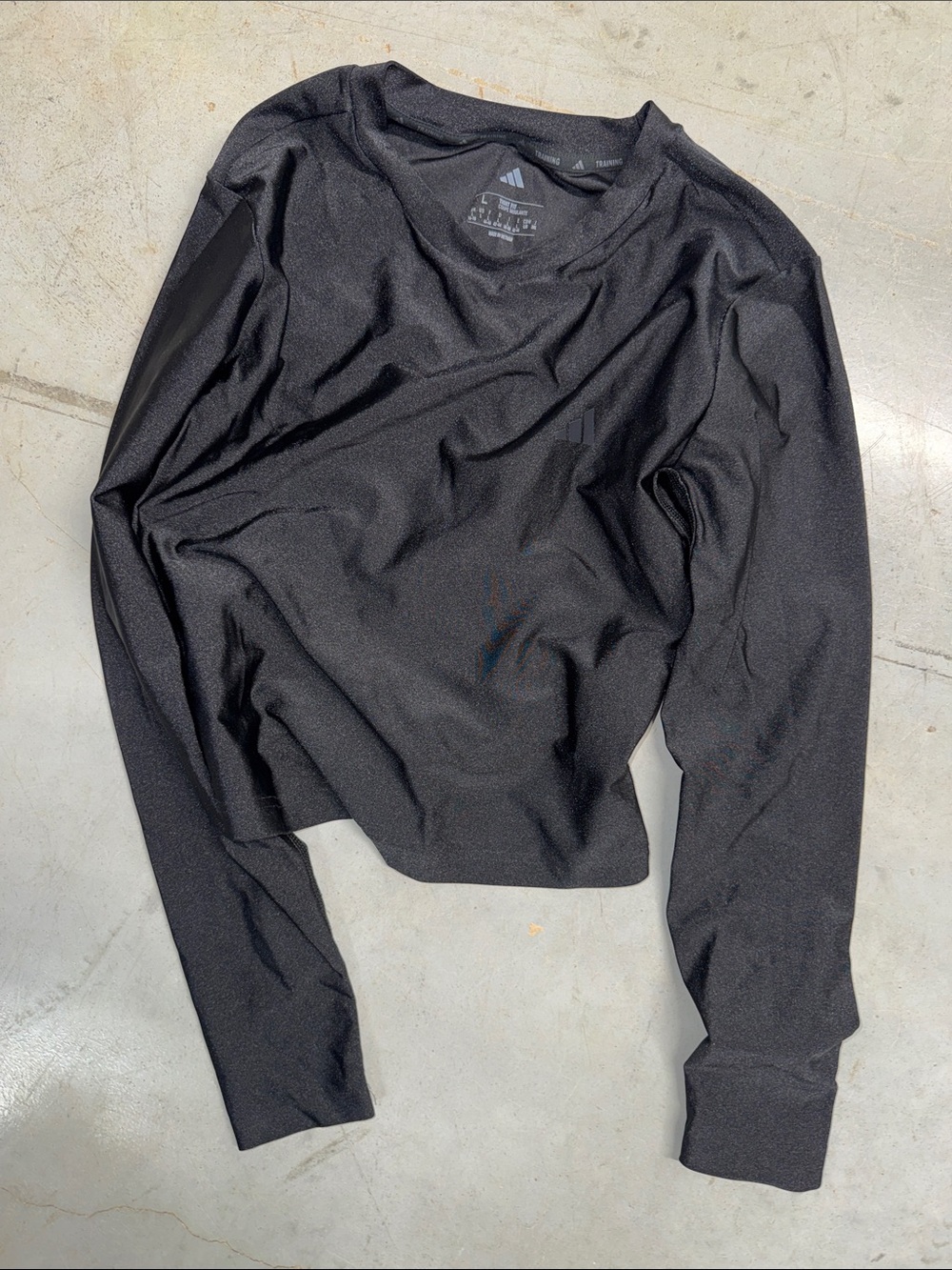 adidas Black Long-Sleeve Athletic Pullover
